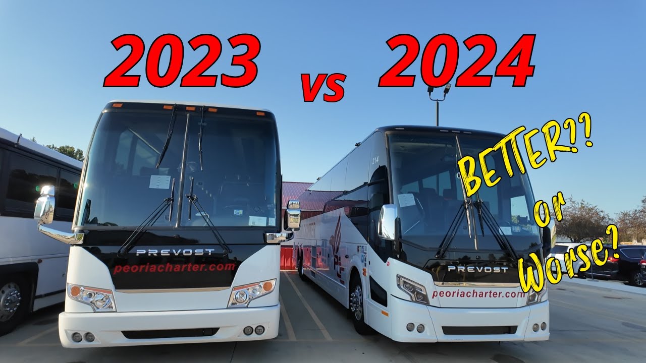 Driving a brand new 2024 Prevost H3-45 | Old VS New