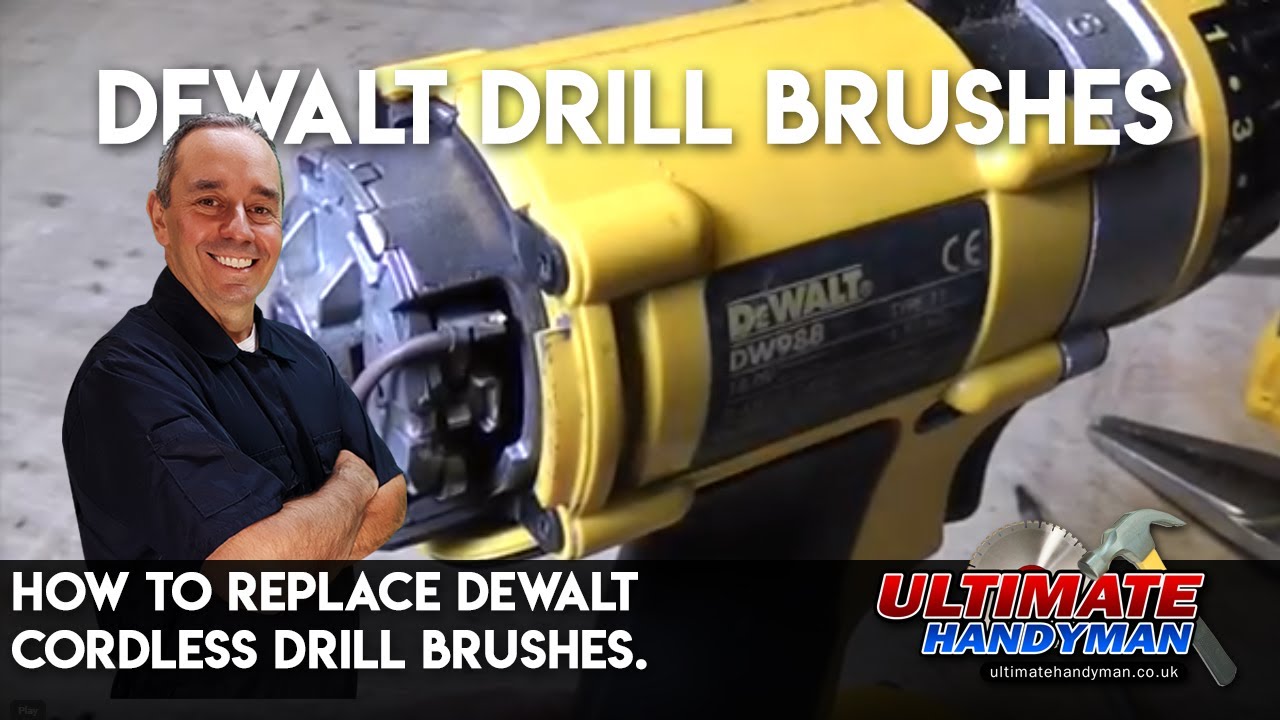 How to replace Dewalt cordless drill brushes.