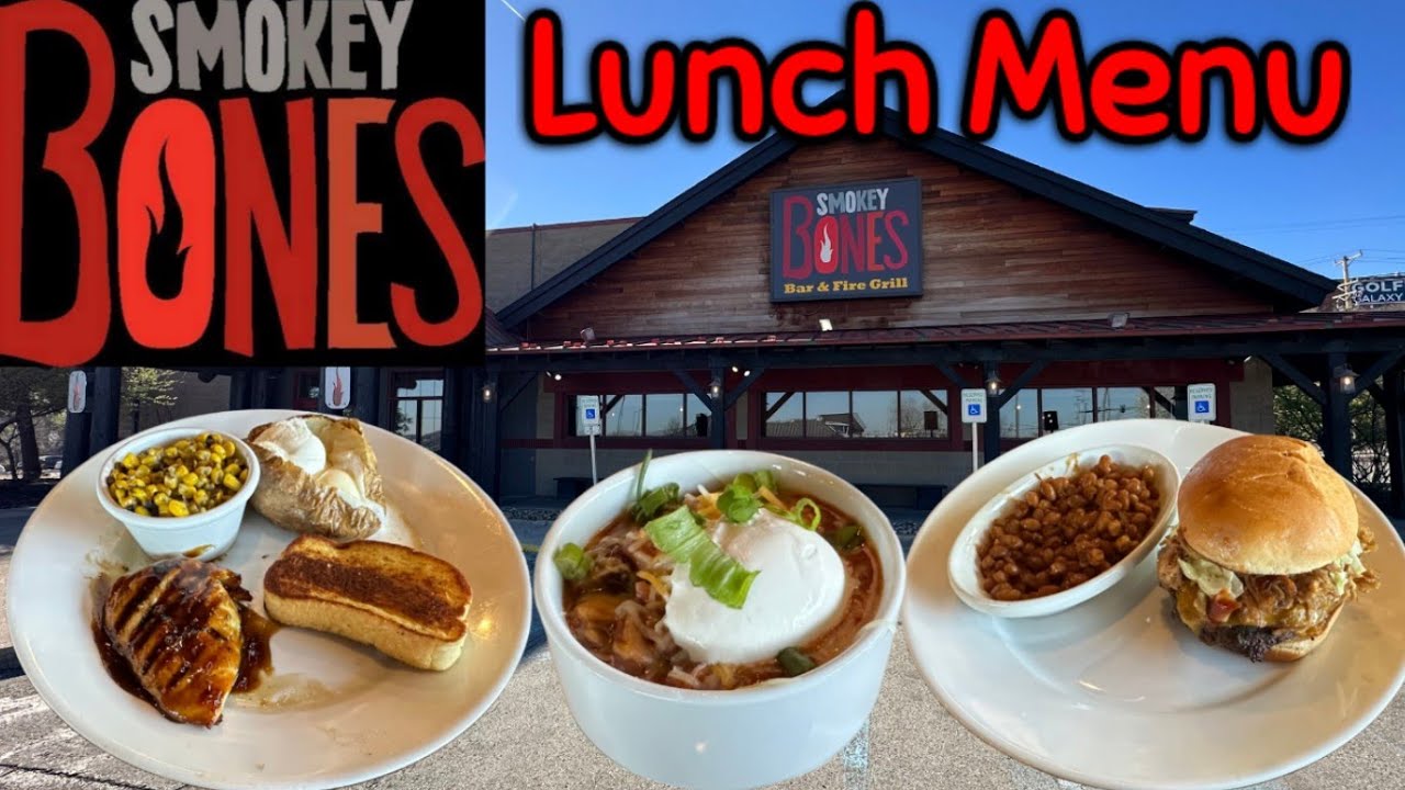 Обзор меню обеда в ресторане SMOKEY BONES — Питтсбург, Пенсильвания