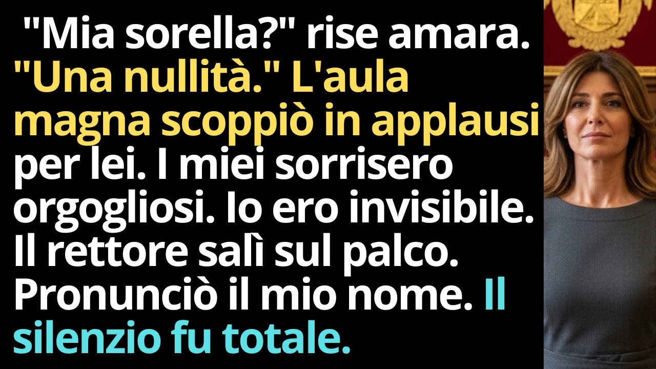 Alla Sua Laurea Mi Ha Insultato Davanti A Tutti—I Miei Sono Diventati Bianchi Quando Il Rettore...
