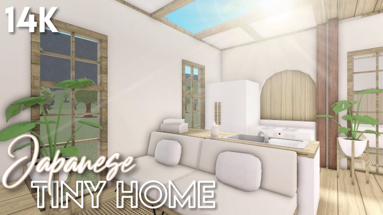 14k No-Gamepass Japanese Tiny Home | Bloxburg ROBLOX speedbuild