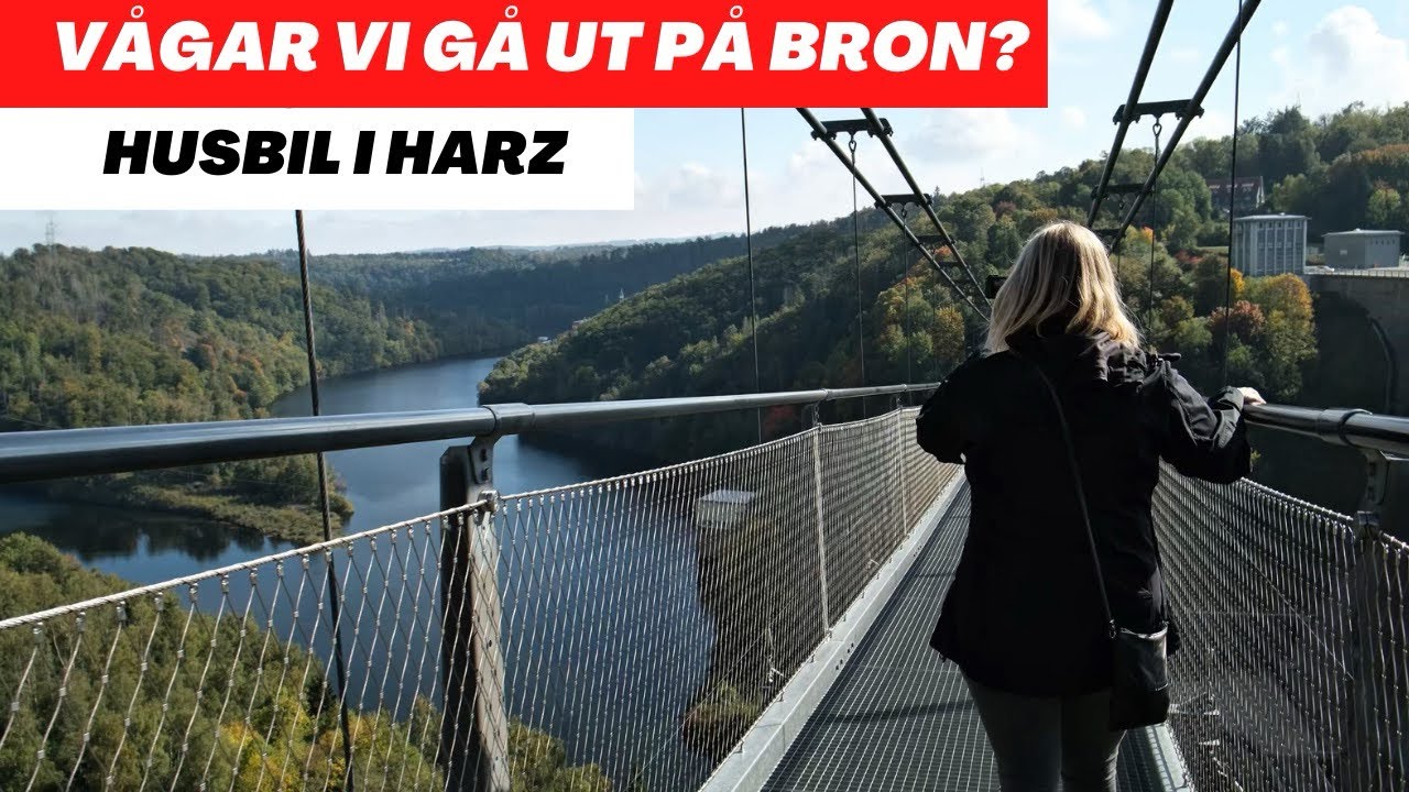 Korsvirkeshus. Tysklands längsta hängbro. 