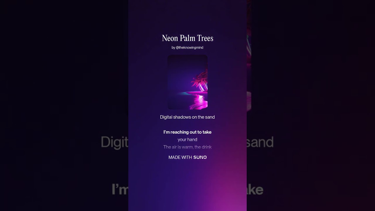 Neon Palm Trees 1