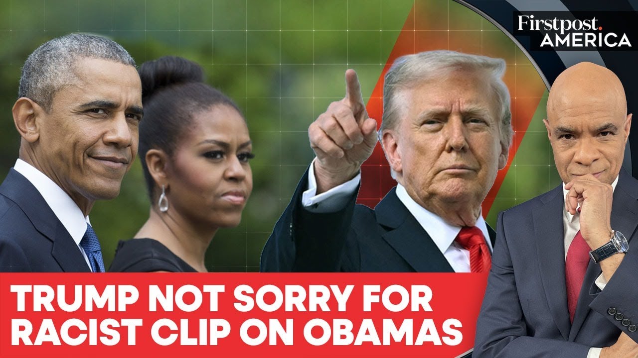 Trump Won't Apologise Over Racist Video Targeting Barack & Michelle Obama | Firstpost America | N18G