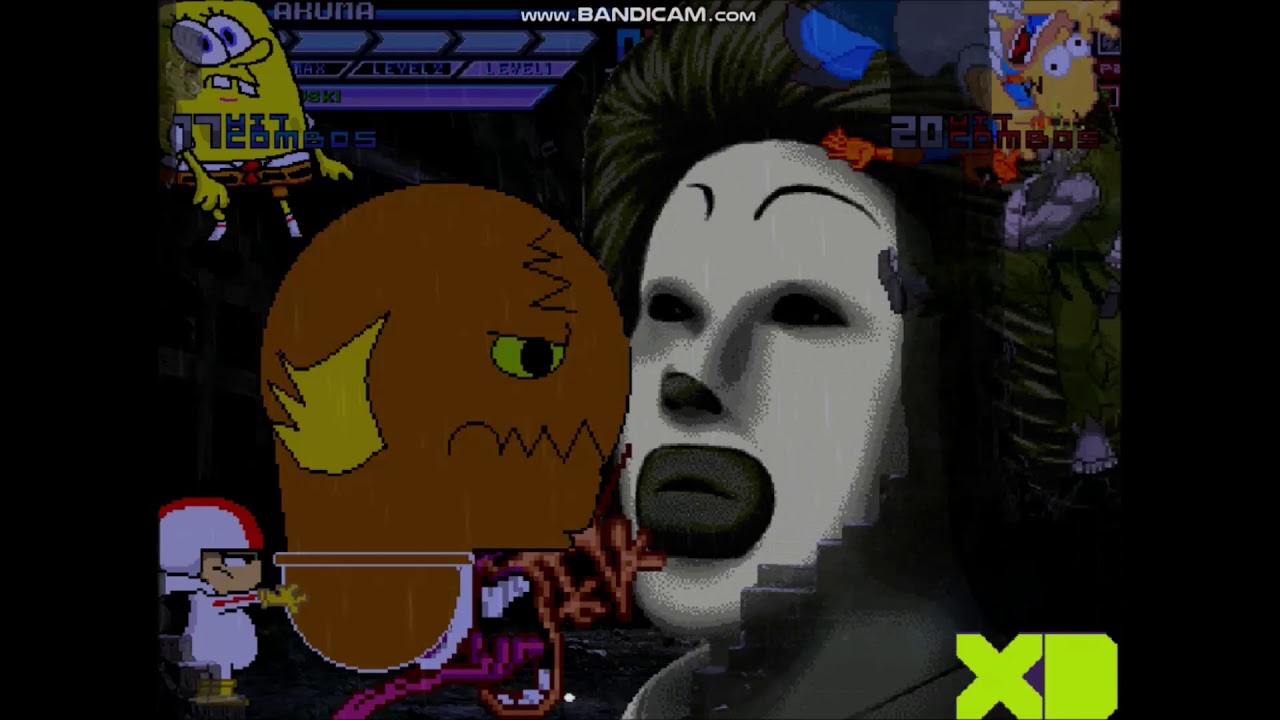 Mugen Request Match #16: Team Rare Akuma Vs Team Dark Ronald McDonald - Battle of the Mega lords!!!
