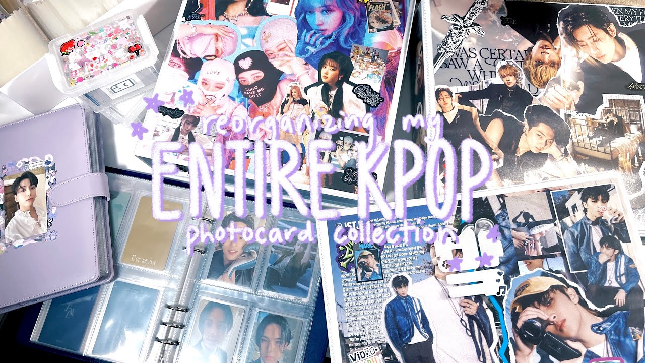 reorganizing my entire kpop photocard collection (before midyear update) ✿ new binders & collages !
