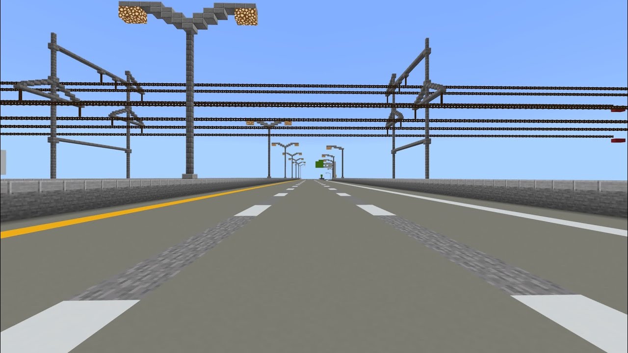 Minecraft: Freeway Construction - Episode 1 - Freeway Offramp - Speed Build!