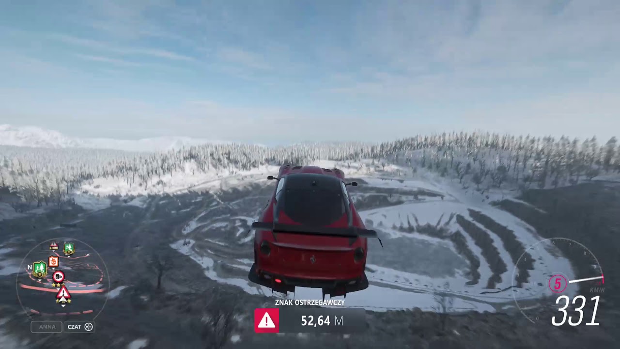 FH4 - Open-cast Cliff danger sign top 400 (top 10 without cheaters)
