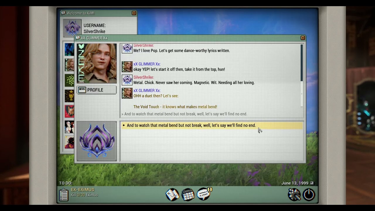 Warframe 1999: Aoi Romance - Writing lyrics  - writer/Pop/magnetic/night