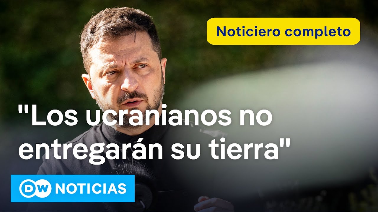 🔴 DW Noticias del 9 de agosto: Ucrania no cederá su territorio, advierte Zelenski