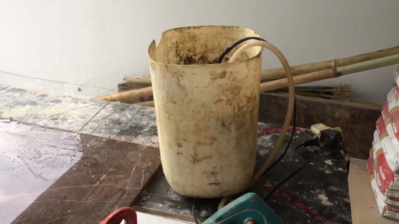 Como cortar porcelanato em 45 graus refrigerando o disco com bombinha de aquário