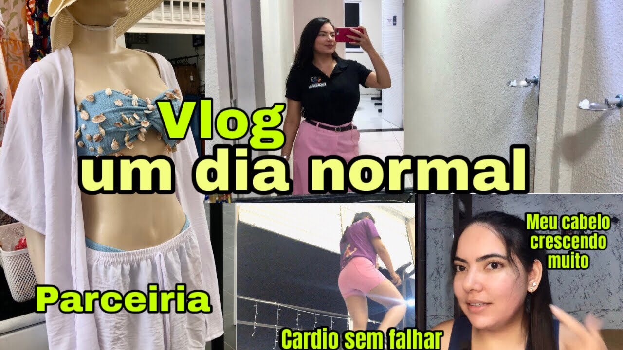 UM DIA NORMAL-MEU CABELO CRESCENDO GRAÇAS AO SUPLEMENTO|DIVULGAÇÃO LOJA|SEM FALHAR CARDIO E COMIDA💛