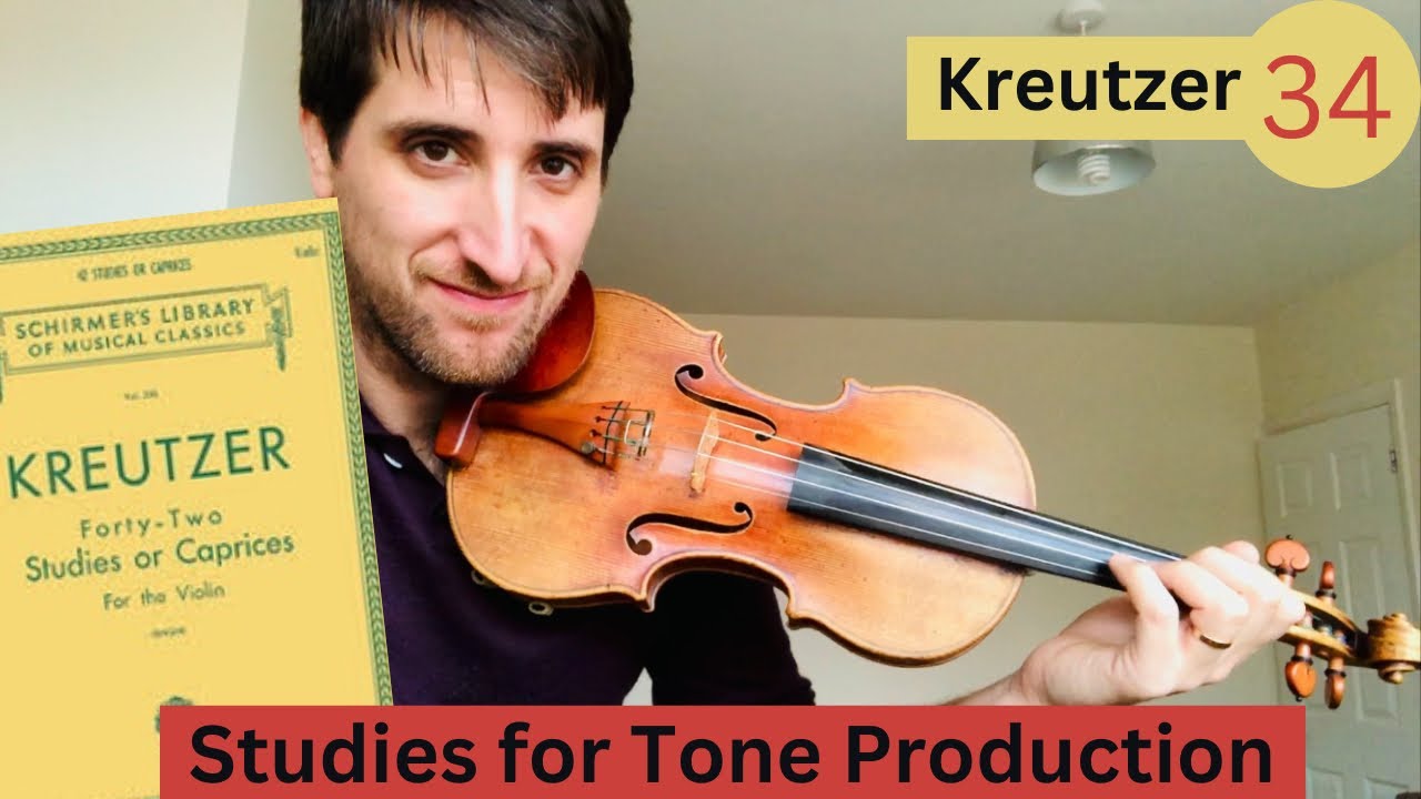 Kreutzer Étude 34 - tutorial studies on double stops and tone production #kreutzer #violintechnique