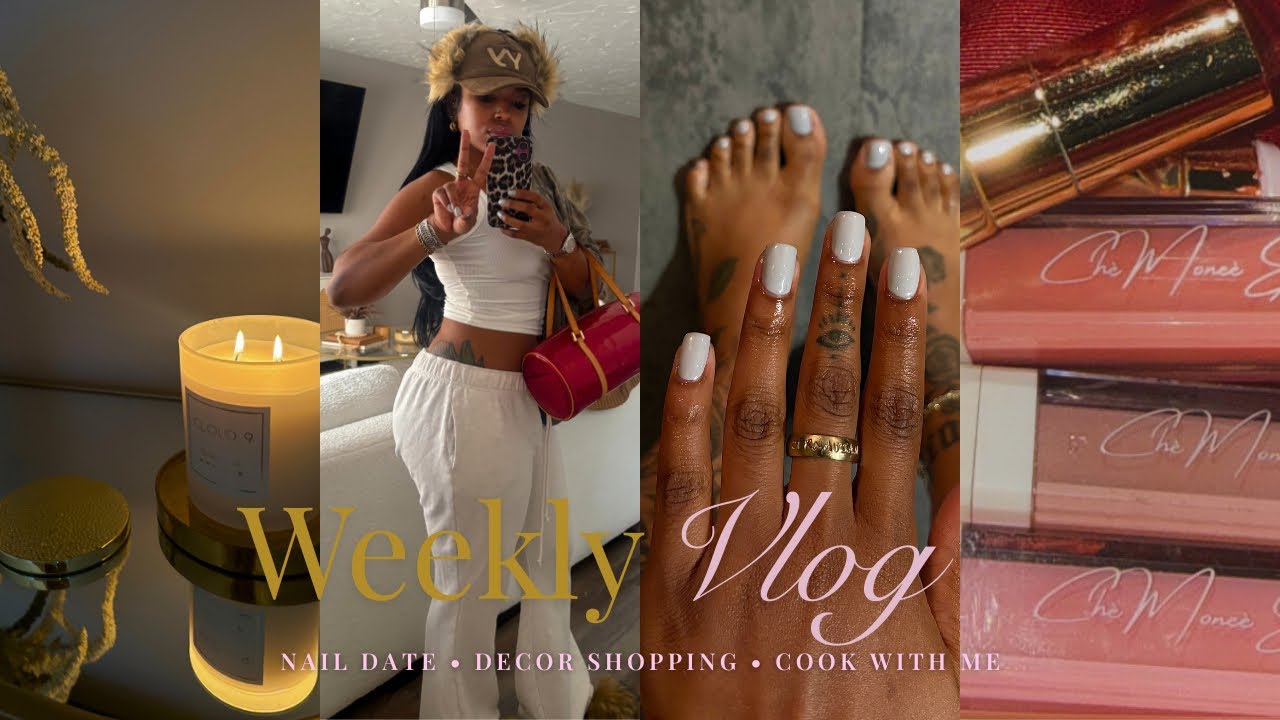 A peek into my week… home decor shopping | fresh nails | long work days | lazy weekend vibes. 