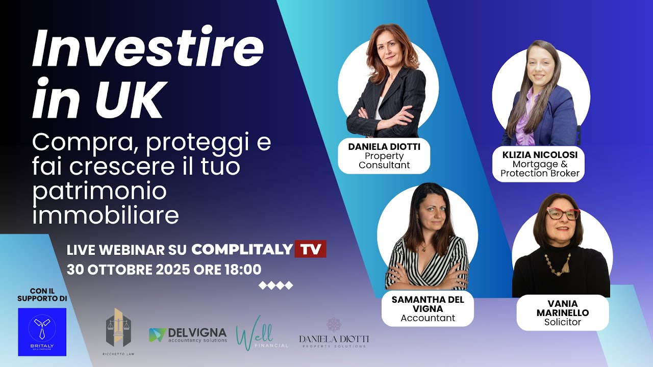 LIVE WEBINAR - INVESTIRE IN UK