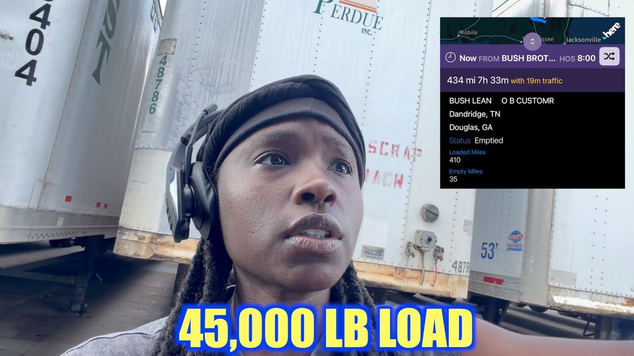 FEMALE TRUCKER VLOG| 45,000 LB LOAD FROM TENNESSEE TO GORGIA