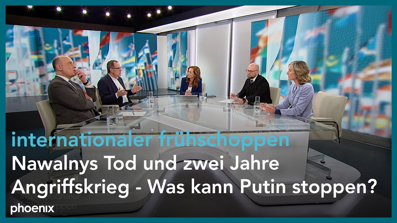 internationaler frühschoppen: Nawalnys Tod und zwei Jahre Angriffskrieg — Was kann Putin stoppen?