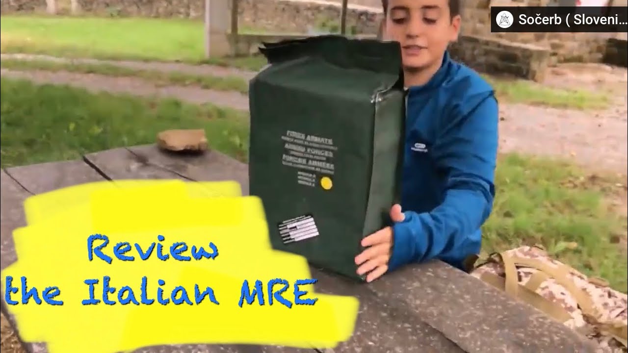MRE il CIBO dei MILITARI - A Beka in Slovenia ASSAGGIO la Razione K dell’ ESERCITO ITALIANO