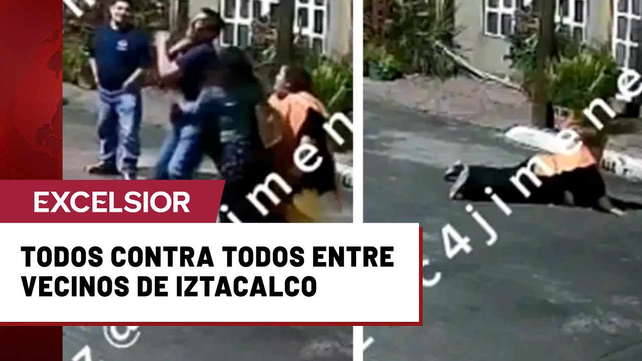 Se arma campal entre vecinos de Iztacalco