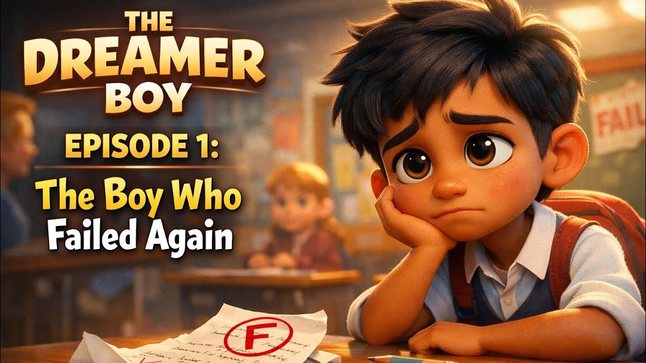 The Boy Who Failed Again 😔 | THE DREAMER BOY Ep 1 | Emotional Animated Story