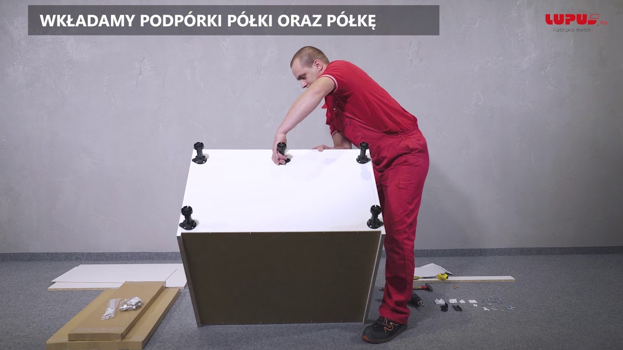 Jak złożyć szafkę narożną prostą PNPO 105? Instrukcja Montażu - Lupus Fabryka Mebli