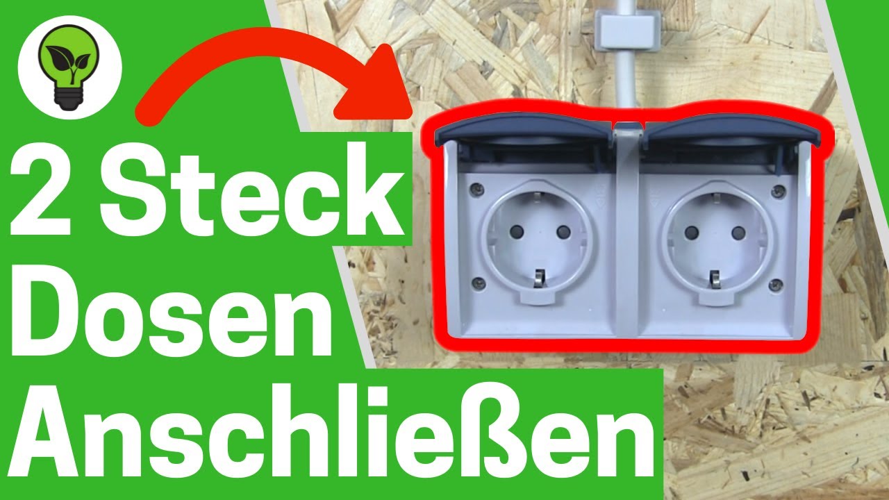 Aufputz 2 fach Steckdose Anschließen ✅ TOP ANLEITUNG: Wie 3 & mehrere Doppelsteckdosen Verbinden???