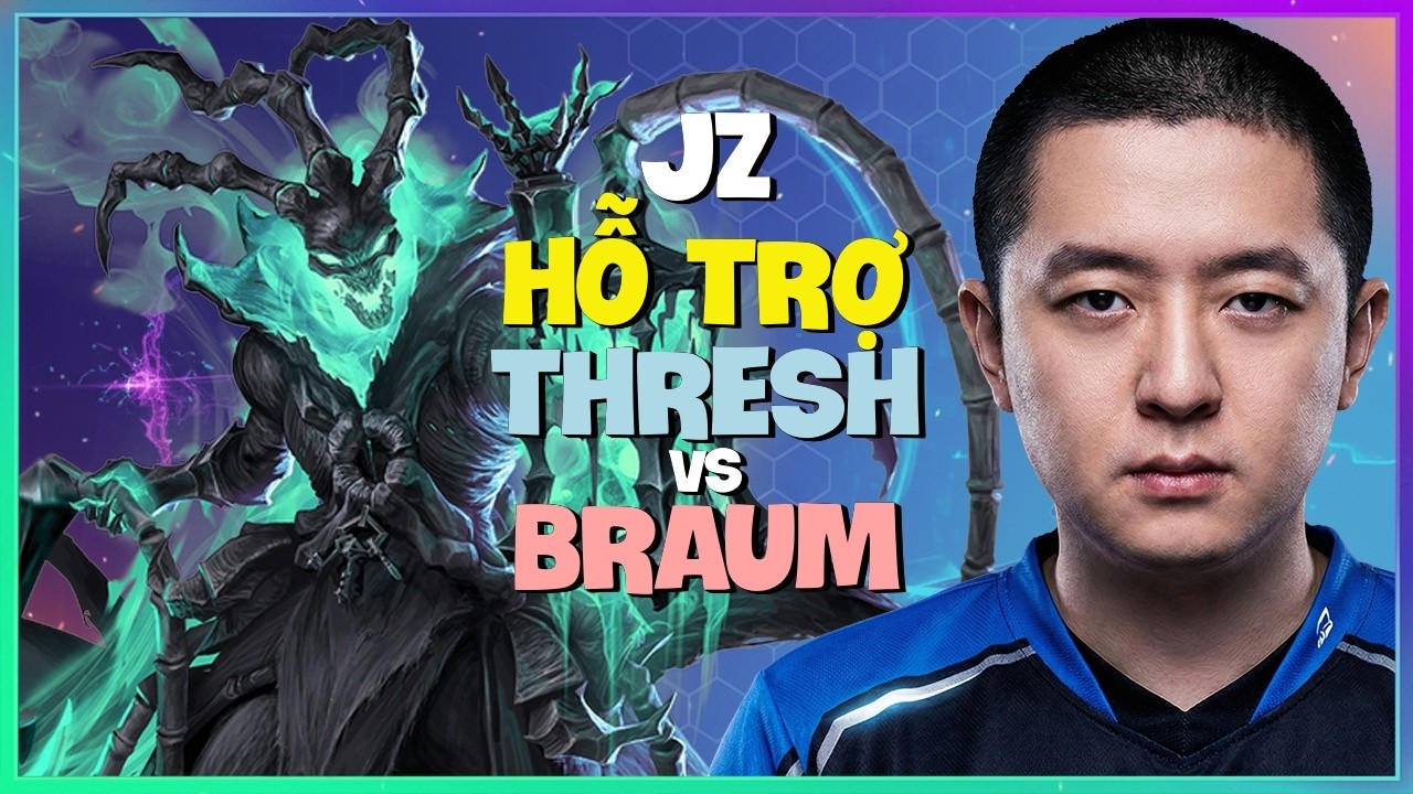 Thách Đấu Thresh : Kẻ Này Biến Braum Thành NPC Bằng COMBO HỦY DIỆT - Vietsub