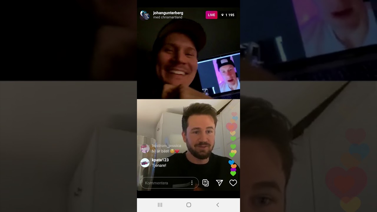 Tor Wallin, Johan Gunterberg och Christopher Martland @ Instalive