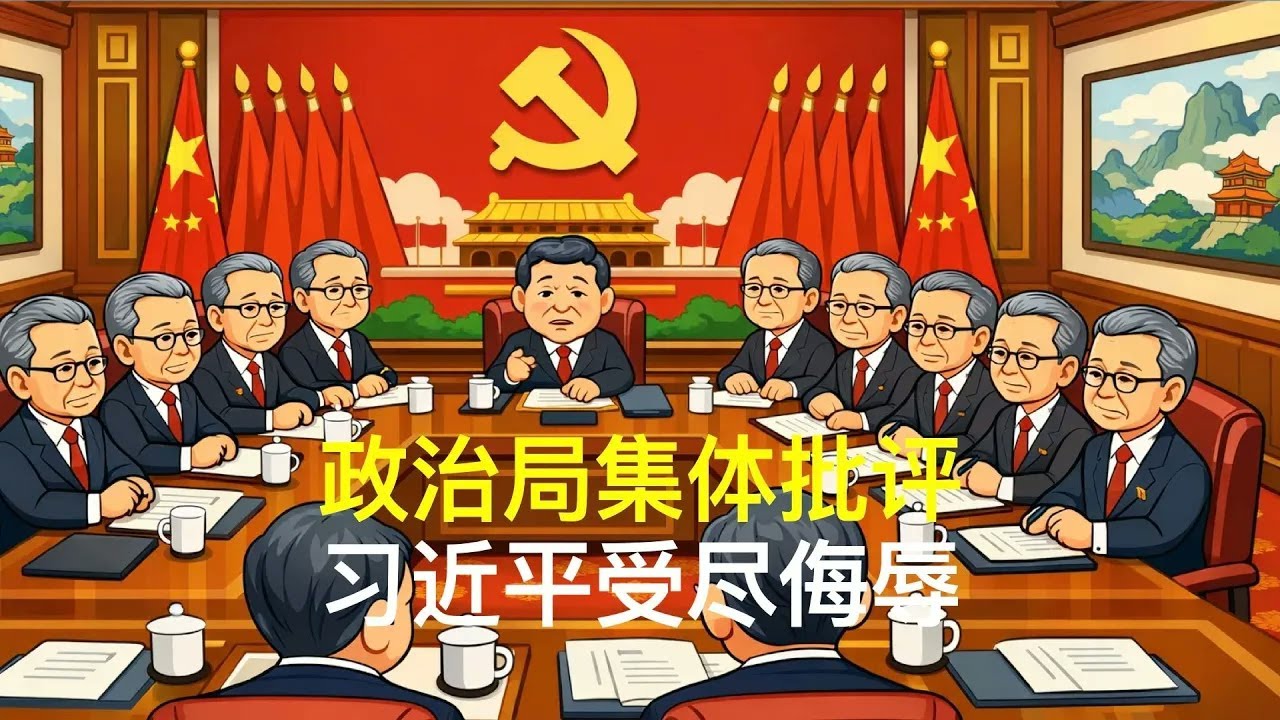 政治局集体批评，习近平受尽侮辱｜胡锦涛｜温家宝｜张又侠｜刘源｜汪洋｜胡春华｜党中央决策议事协调机构
