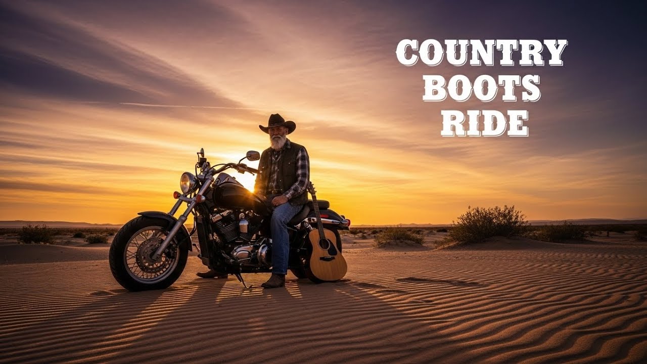 Chill Country Music Ride — Motorcycle Sunset Vibes 🏍️ Slow Down and Breathe