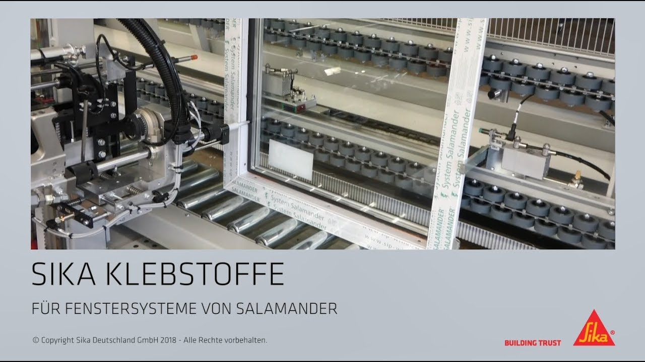 Sika Klebstoffe f&uuml;r Fenstersysteme von Salamander &ndash; verschiedene Applikationstechniken im Vergleich