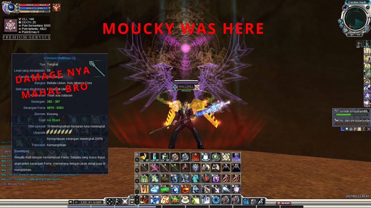 RARE D STAFF +7 #REVIEWCHAR PART 16 CHAR TAMAT RF CLASSIC NIVEN