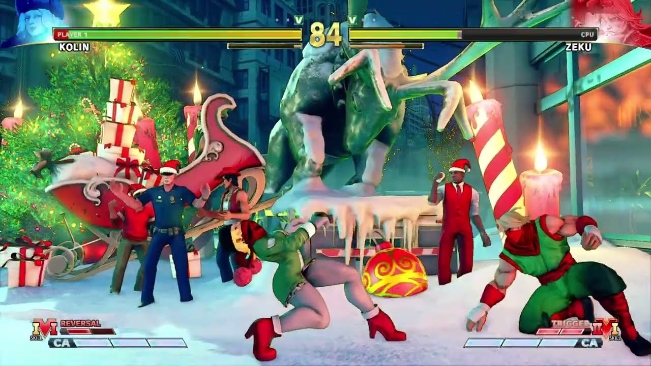 STREET FIGHTER V Kolin vs Zeku