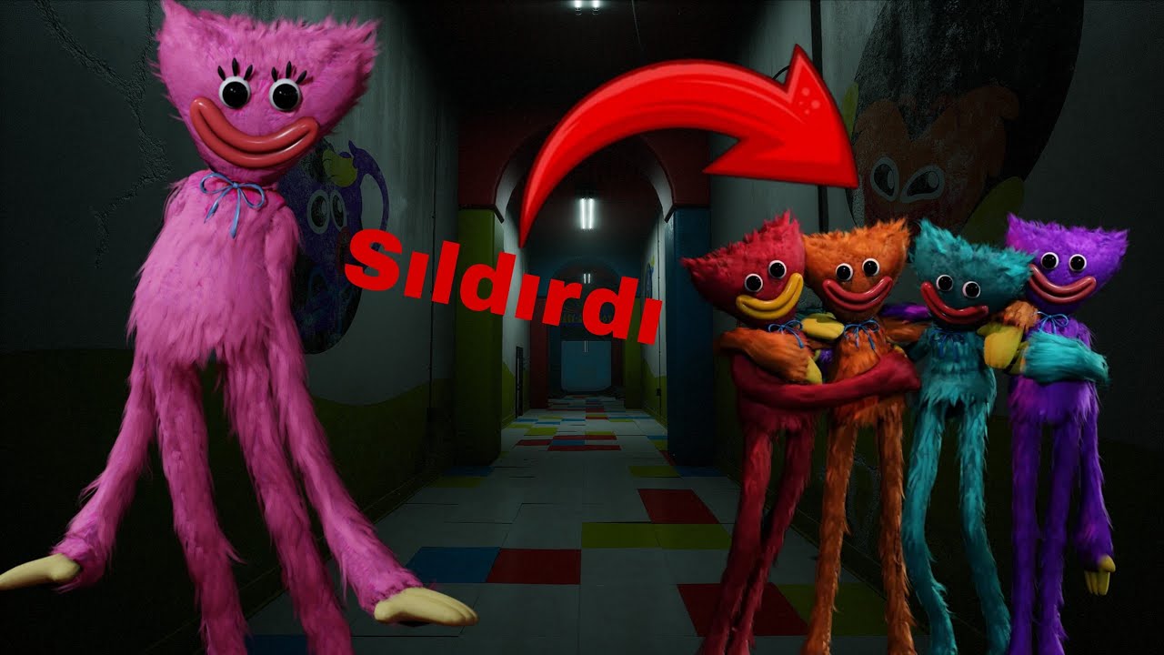 Poppy Playtime Chapter 2 Küçük Huggy Wuggy Sürüsü Üzerime Saldırdı 😱 Kissy Missy Yardım Etti Bana 😍