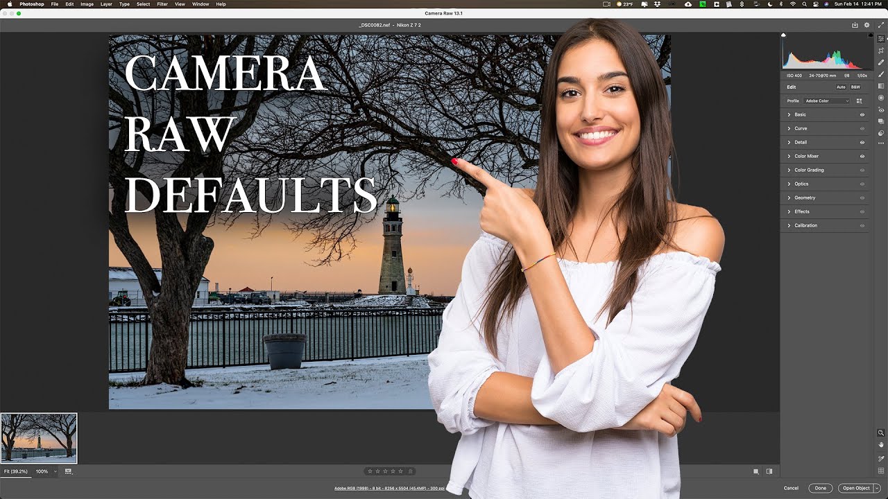 Как установить настройки RAW по умолчанию в Adobe Camera Raw