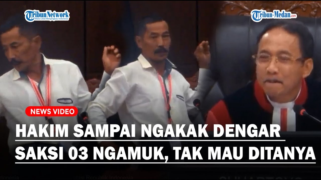 HAKIM SAMPAI NGAKAK, Dengar Keterangan Saksi 03 Ngamuk Tak Mau Ditanya : Jangan Banyak Pertanyaan
