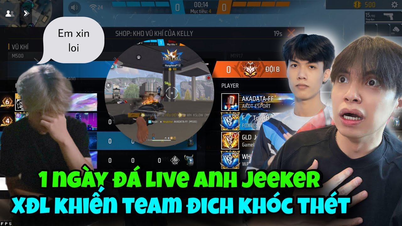 XĐL Dành 1 Ngày Chỉ Đá Live Anh Jeeker Khiến Team Người Anh Khóc Thét!!!