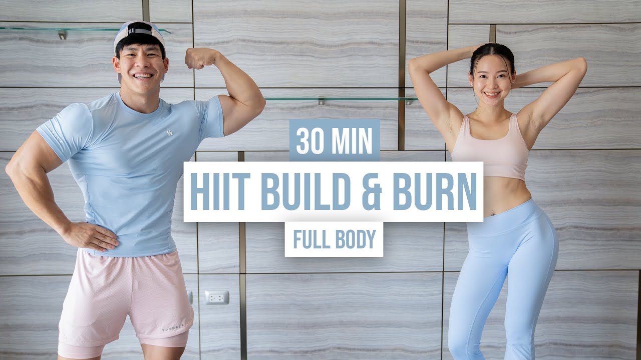 30 MIN FULL BODY BUILD & BURN I high intensity, with modification, no repeats