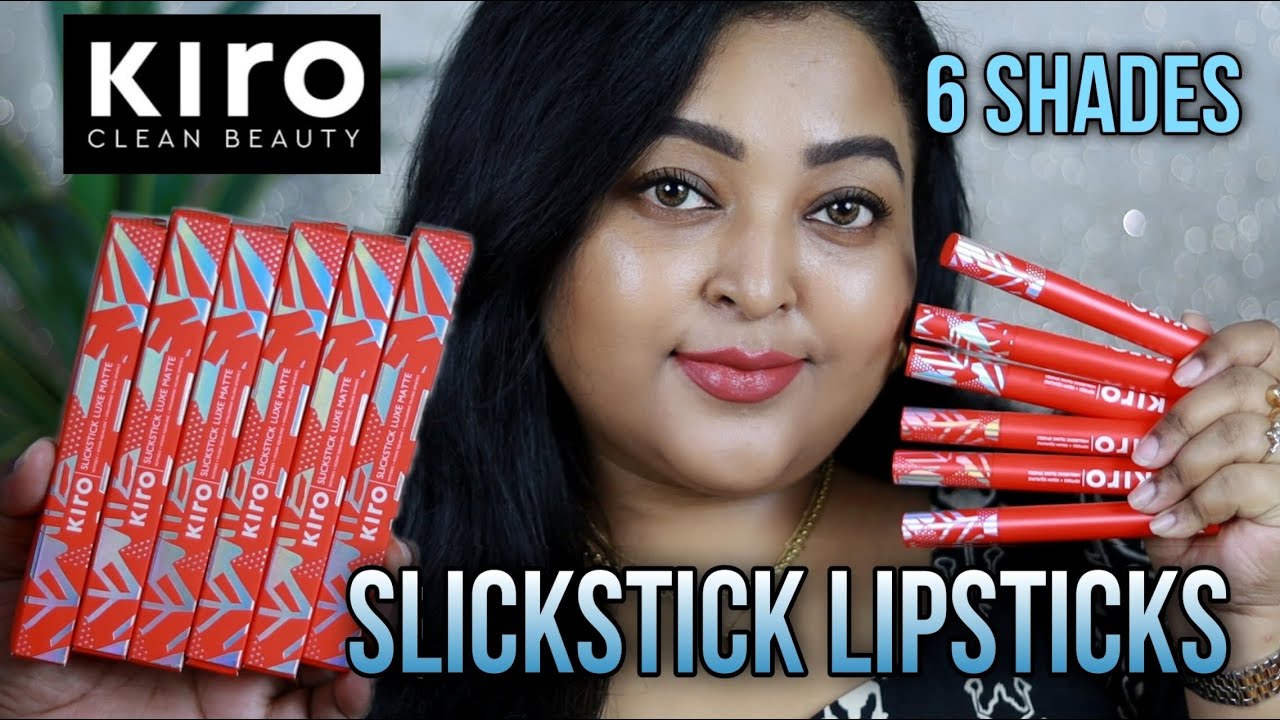 *New* KIRO BEAUTY SLICKSTICK LUXE MATTE LIPSTICKS| 6 Shades| REVIEW & SWATCHES| MAC NC41-42 SKINTONE