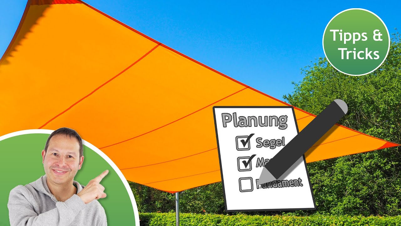 Wie plant man ein Sonnensegel? - 7 wichtige Tipps & Tricks | FAQ ☀️ Pina