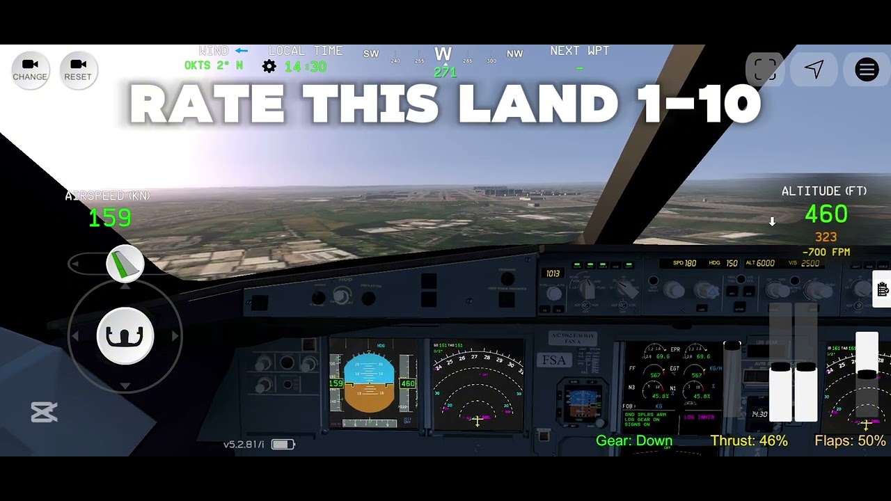 Landing with British A320 in Fs Advanced#fs #flight #british#britishairways #a320 @airbus 