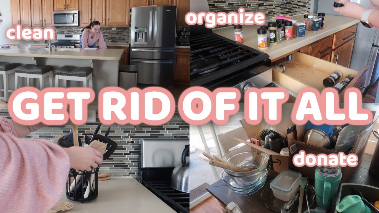 HUGE KITCHEN DECLUTTER & ORGANIZE WITH ME 2024