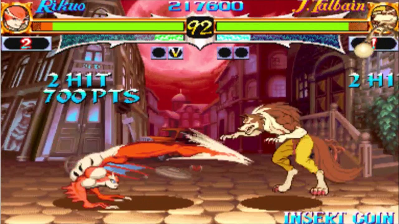 Night Warriors: Darkstalkers Revenge - Rikuo Playthrough