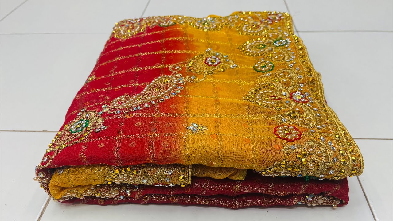 New जयपुरी बांधनी साड़ी।#jaipurisarees #bandhejsaree  #bandanisarees 