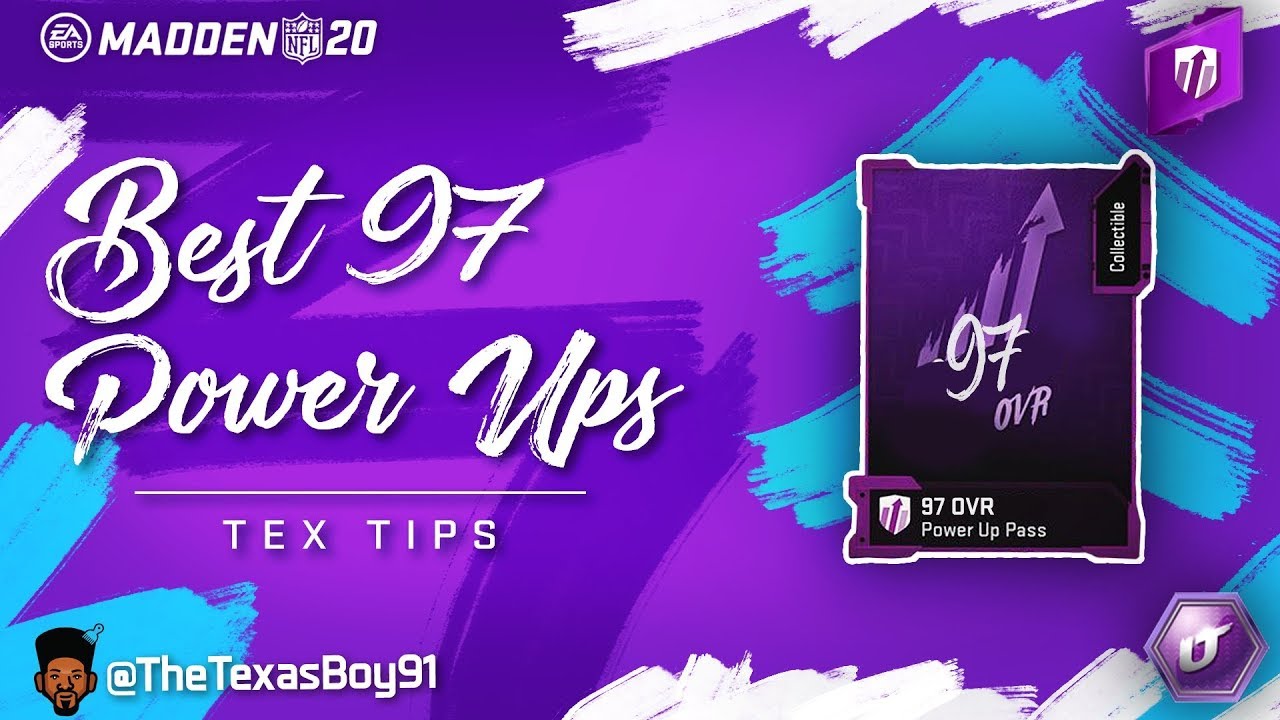Who You Should Use Your 97 Ovr Power Up Pass On | Madden 20 Ultimate Team Tips W/ Texas