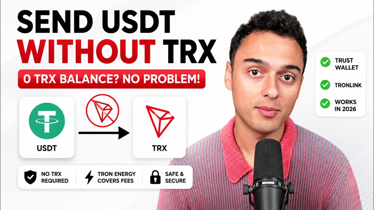 Как отправить USDT без TRX | Отправка USDT TRC20 без энергии и TRX [2026]