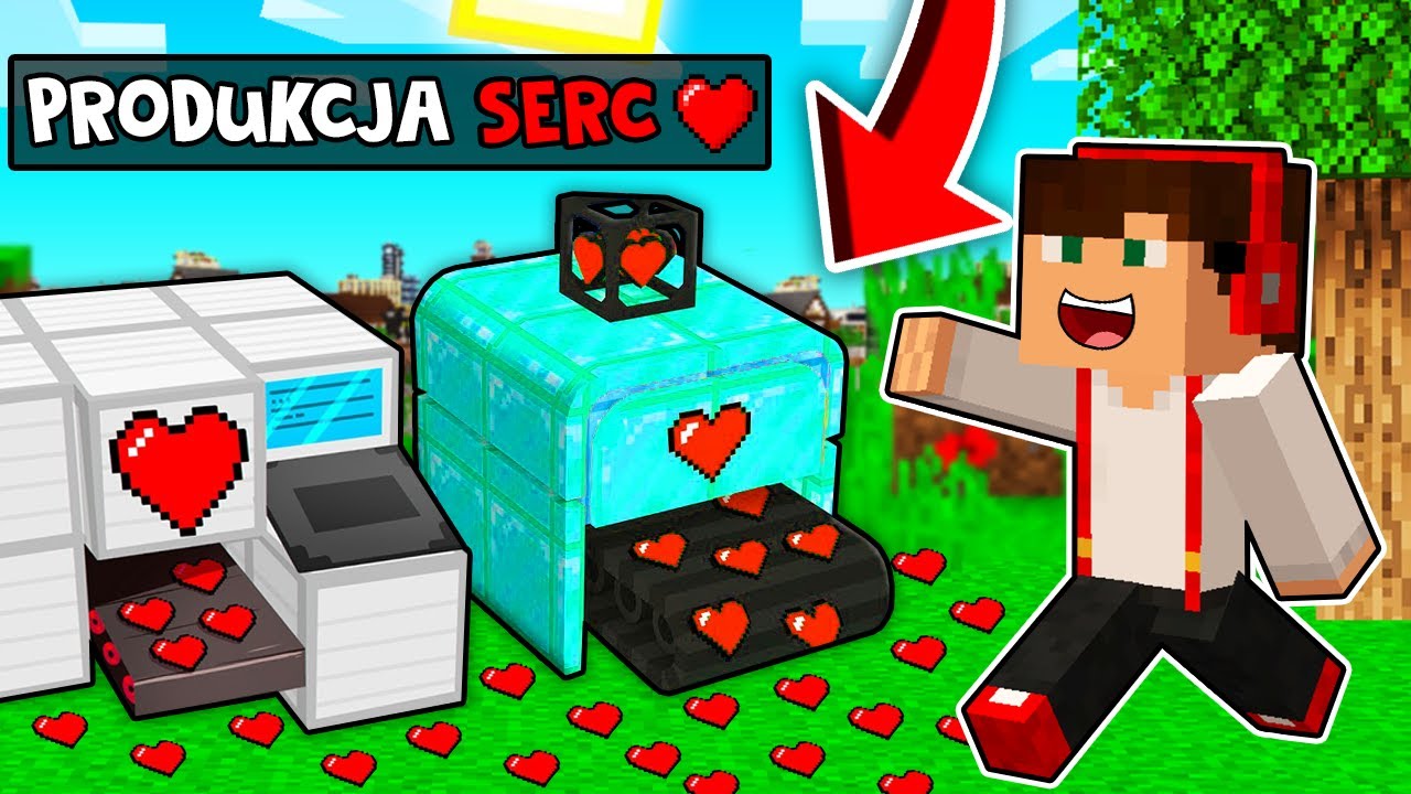 NIESAMOWITA FABRYKA SERDUSZEK ❤️ W MINECRAFT?! GPLAY & LAKI