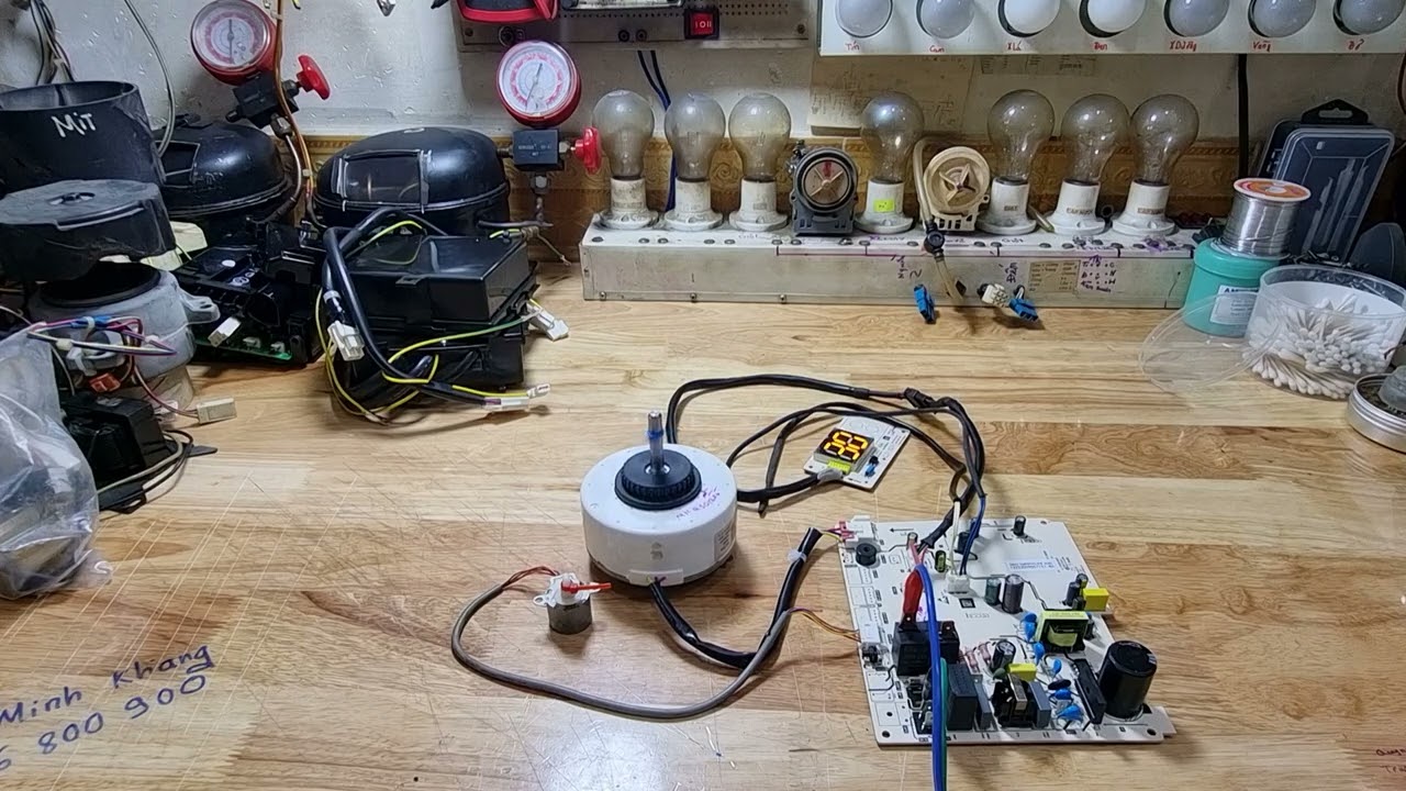 Thử Bo Lạnh , Quạt Dàn Lạnh 3 Phase Điều Hòa Casper .