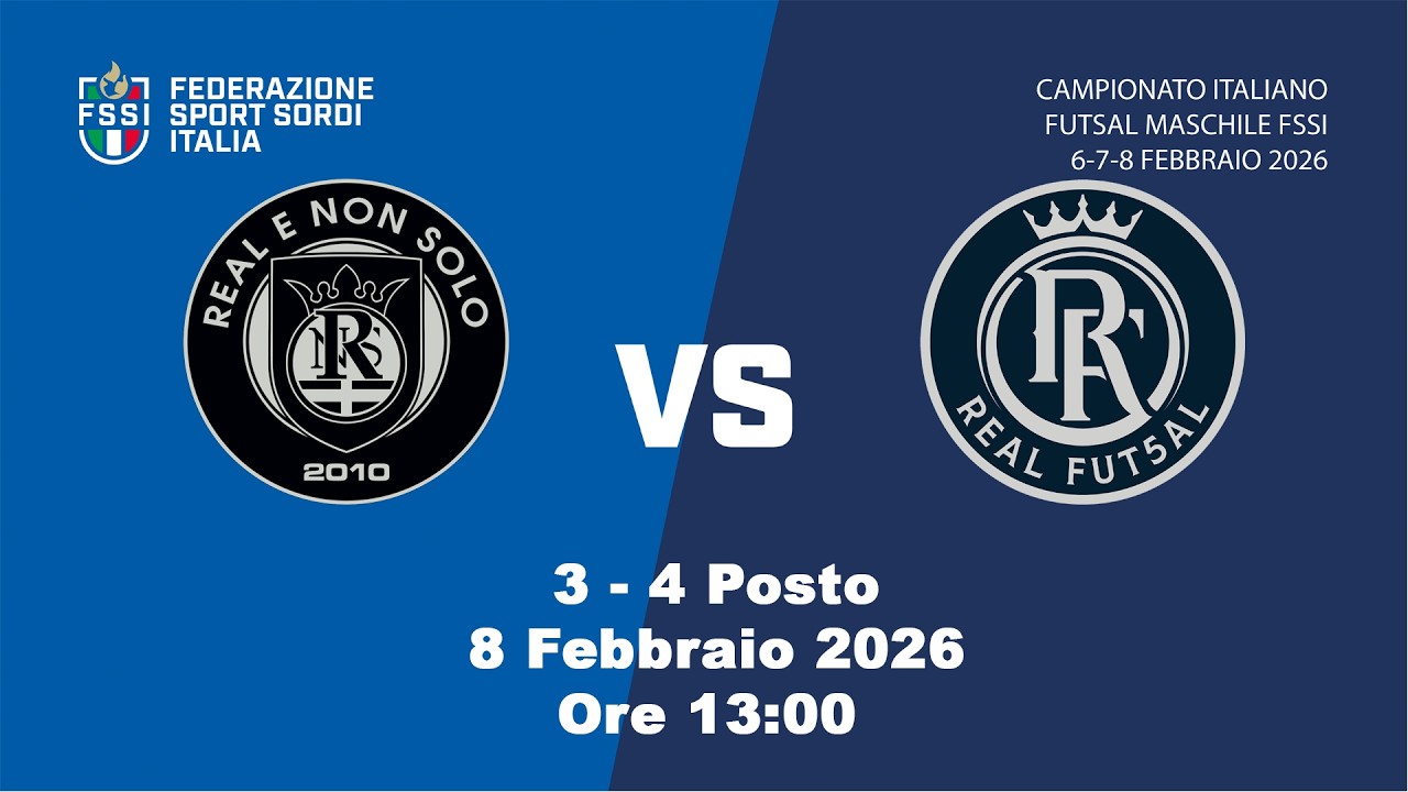 Ore 13:00 3 - 4 POSTO REAL E NON SOLO ASDC-ASD REAL FUT5AL