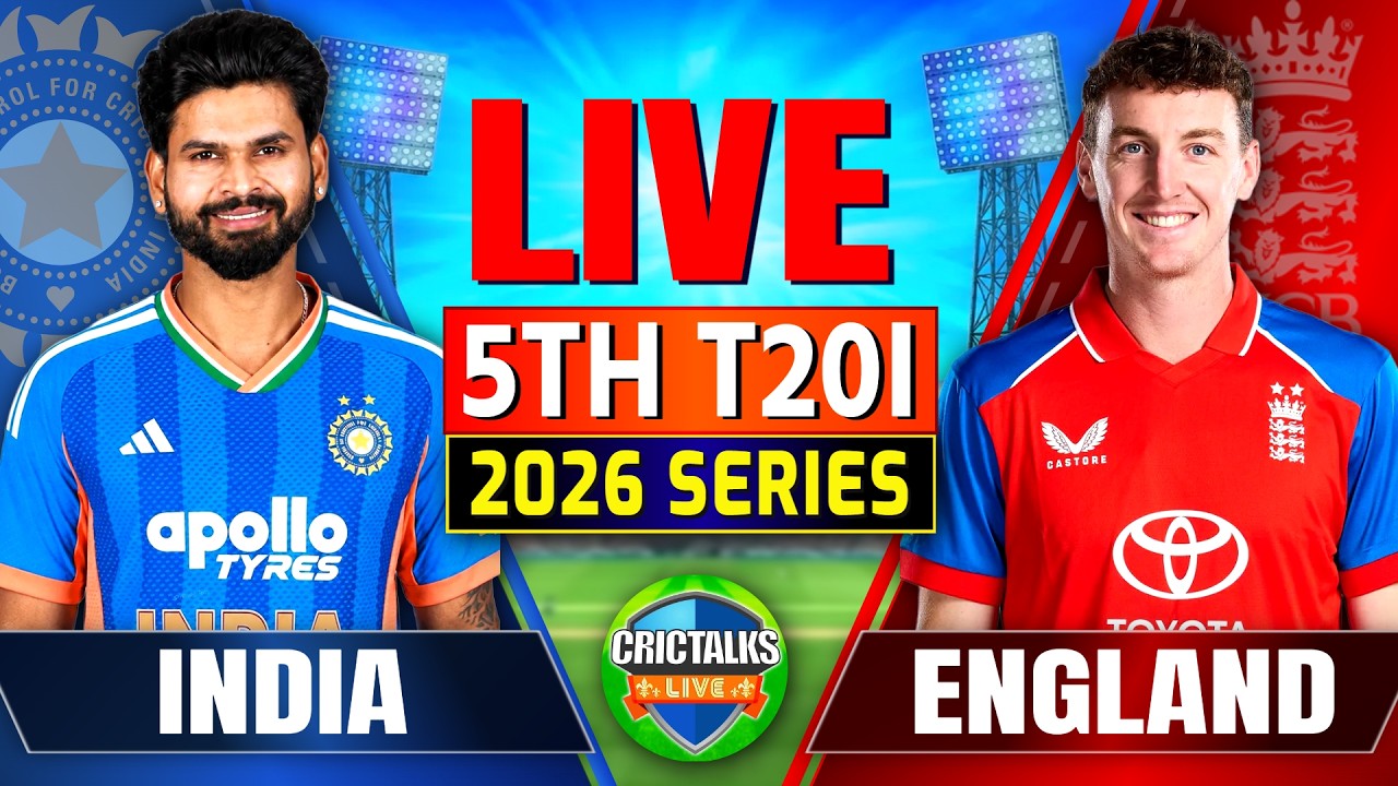 🔴 Live: India vs England 5th T20I | 2026 Series | Cricket Match Score & Fan Commentary Today